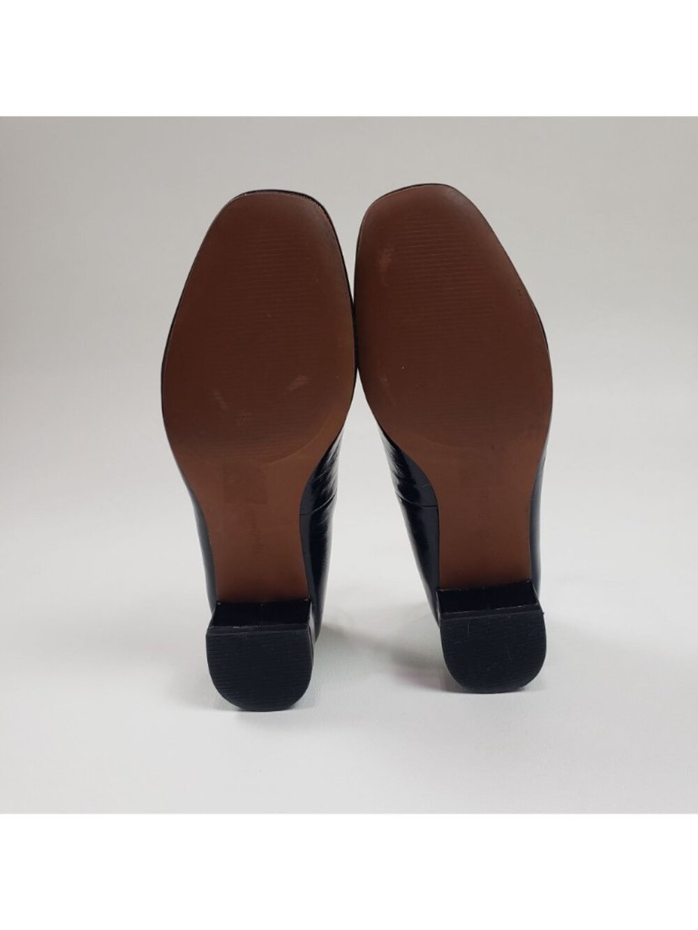 Madewell The Greta Pump True Black Crinkled Patent Leather Mary Jane Strap Sz 7M - Picture 7 of 15